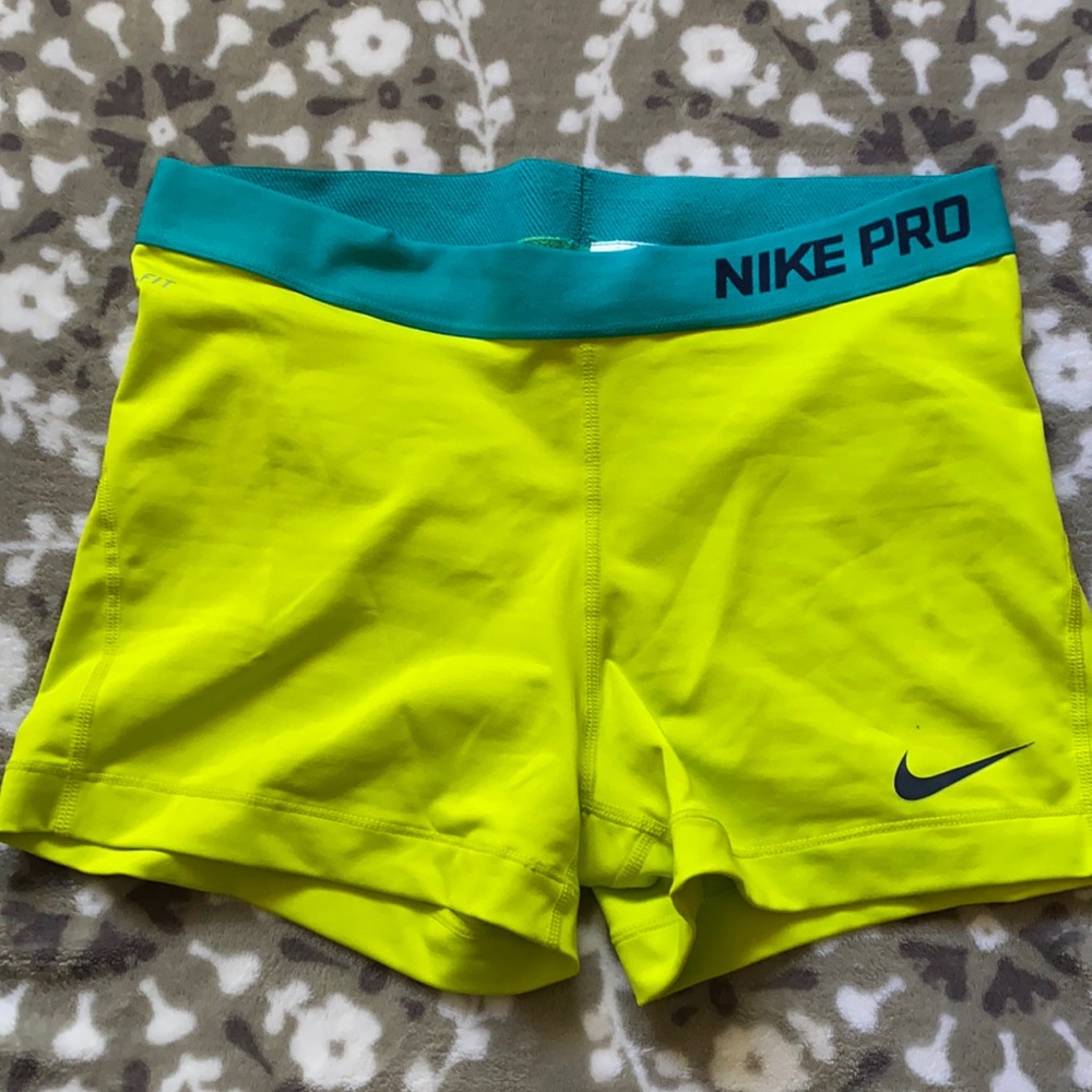Neon Nike Pro Spandex